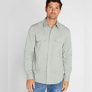 NWT Club Monaco Green Soft Ripstop Shirt